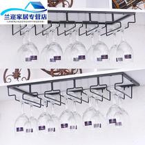Removable shelf wine rack wine cabinet wine cabinet red wine cup holder upside down Wall Wall new wine glass decorative wall