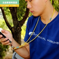 Mobile phone lanyard hanging neck rope sling mens and womens long stretchable Chinese style men and women with net red strong and durable