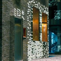 Jinghua cloud glass brick hollow square super white transparent crystal partition wall toilet screen bar counter background wall