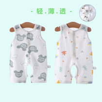 Baby one-piece summer baby cotton summer clothes Baby thin pajamas Romper Newborn clothes Summer climbing clothes