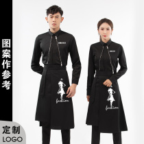 2021 autumn and winter New Hair Salon Salon work clothes hair stylist assistant perm technician bar waiter custom