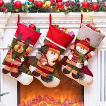 Christmas socks gift bags large Christmas decorations Christmas gifts high-grade gift socks pendant candy bags