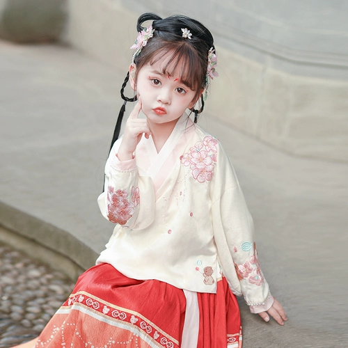 Осеннее детское ханьфу, 2023, год кролика, китайский стиль