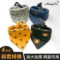 2022 Spring Festival Newborn Baby Pure Cotton Triangle Towel Baby Big Saliva Towel Boy Girl Foreign Air Scarves Around Mouth