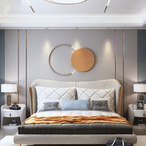 Light luxury soft living room round wall bedroom bedside wall decoration porch sofa background wall creative pendant