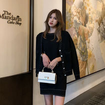 Set Spring Season Womens Dress Two-Piece Set 2021 New Tide Fashion Ladies Temperament Thin Age Blouse