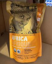 Level Ground Africa Africa Organic Coffee Beans Deep Roasted Mocha Latte 908g