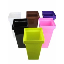 Flower Bucket Flower Bucket Plastic Creative Flower Bucket Flower Bucket Square Large Black Wake Bucket