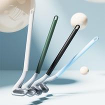 L New Golf brush head silicone toilet brush no dead corner household toilet wall hanging long handle squat toilet cleaning brush