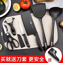 Chopper kitchen knives kitchen knives household cutters super fast sharp cutting board silicone spatula kitchenware set