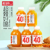 Vinegar wild sea buckthorn juice beverage whole box special price Luliang wild hillside juice puree 325mlX10 bottle