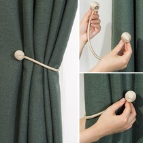 Curtain magnetic buckle decorative accessories small jewelry tie strap light luxury high-end button storage decoration embellishment hanging