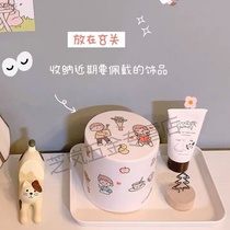 ins small red book with rotating jewelry multi-layer jewelry storage box accessories earrings necklace girl storage supplies