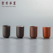 Yixing kung fu tea set single product purple sand smell Cup smell Cup single cup small tea cup straight Cup