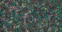 Years of the Year Wu Guanzhong Celebrity calligraphy and painting decorative painting Chinese painting heart 58 * 30cm