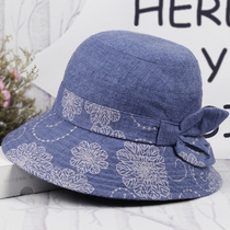 Spring and autumn middle-aged and elderly hats female basin hats fisherman hats grandma cloth hats spring and summer mothers big eaves sunshade hats