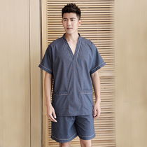 2022 new sweat steaming suit mens upscale pure cotton full cotton sauna center big code mens all-cotton bath men s