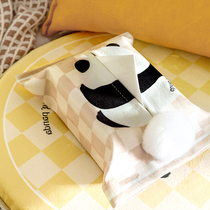 Gift set (panda) cartoon cute paper towels in livingroom car paper towels containing box for table paper towels