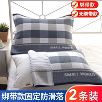 Pillow towel simple Nordic large thickened new wedding cotton mens soft adult household gauze sweat absorption