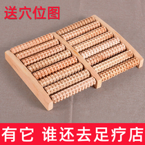 Foot rolling foot plantar soleplate massager press foot artifact manual Yongquan cave roller type wooden household ball