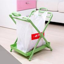 Foldable garbage rack with tray plastic bag storage bracket kitchen trash can tote bag Garbage Bag Hanger