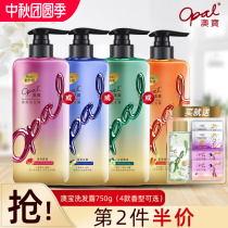 Hong Kong version of Aobao shampoo 750g nourishing smooth clean oil defoliation flexible repair red ginseng ginger fragrance shampoo