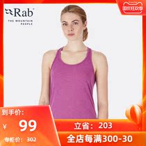 RAB ruipo Mirage women sleeveless vest rock climbing perspiration quick-drying ultra-light sling 82g QBU-84