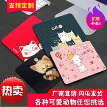 Mouse pad female thick cute ins Wind cartoon trumpet wrist guard e-sports game oversized advertising customized customization