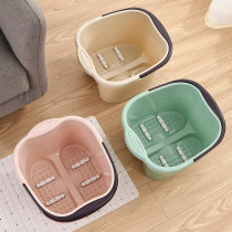 Foot bath bucket household calf plastic foot wash basin dormitory health massage thickened deep foot bath bucket knee-high deep bucket