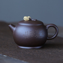 Pure Artisanal Yixing Creative Purple Sand Pot Old Purple Clay Pistachio Pistachio Household Great Teapot Kongfu Tea Named Home Master