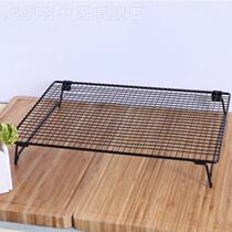 Foldable cake pound cooling frame bread cookie cooling frame black non-sticky grill grill laptop barbecue