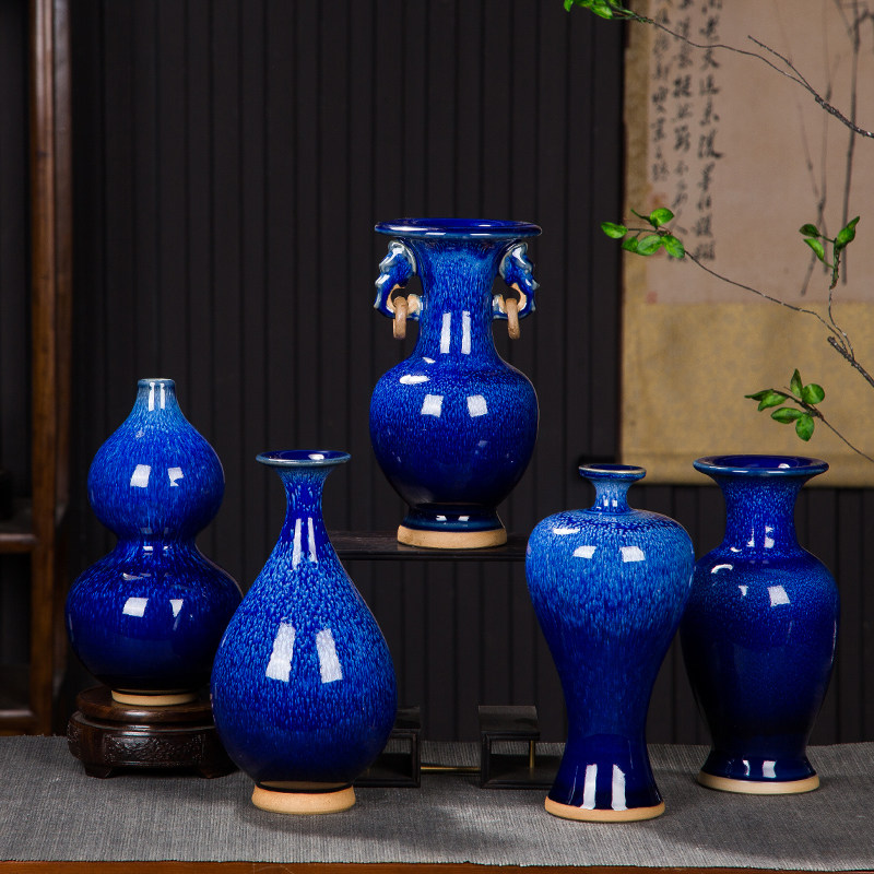 窑变蓝釉花瓶-窑变蓝釉花瓶促销价格、窑变蓝釉花瓶品牌- 淘宝
