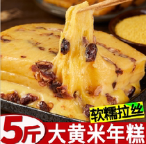 Big yellow rice sticky cake 5kg Shanxi specialty handmade annual sticky cake red jujube cut cake white glutinous rice rice cake cake cake sticky cake
