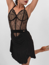 (M * Gorgeous Black)Temptation * Stretch lace Velvet Strap One-piece 248