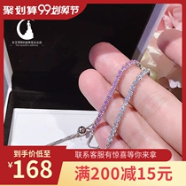 Moisan Diamond Bracelet Female Girlfriend 925 Sterling Silver Student Simple Children Buas Light Year Fashion Personality diy Bracelet