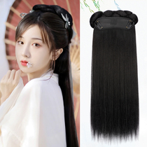 Ancient Wind Wig Bag Sloth Man Hair Style All-in-one Soft Hair Stirrup Ancient Dress Hair Collar Accessories Hanfu Hair Styling All Headgear