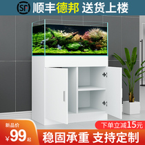 Zhenwei fish tank bottom cabinet non-solid wood household partition square cabinet shelf base cabinet modern simple load-bearing customization