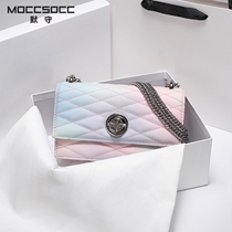 Light luxury bag womens bag summer 2021 new design French niche high-end chain messenger bag womens small square bag brand