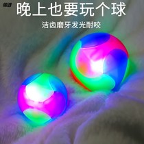 Pet toy luminous ball elastic bite resistant cat dog self-Hi golden hair relief toy ball dog training dog tool ball toy