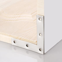 Stainless steel corner code L type yard angle iron bracket fixed piece semicircle thickened angle furniture five gold accessories connecting piece