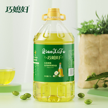 Qiao daughter-in-law squeezed Camellia olive blended oil edible oil 5L large barrel home cooking camellia oil plant