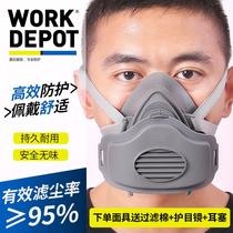  Dust mask Anti-industrial dust nose and mouth mask dust mask men and women decoration grinding dust-proof welding spray painting coal mine