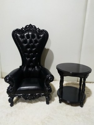 taobao agent [SWING] BJD three -point retro small round table European -style furniture cats and dog pets 3 points