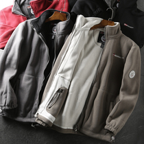 Norway functional outdoor cold-proof large size autumn and winter mens warm fleece fleece jacket jacket