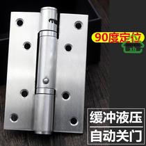 Xinbiao door closer hinge hydraulic buffer damping spring hinge invisible door hinge automatically closes 90 degrees positioning