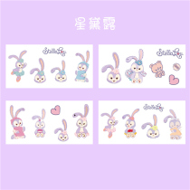 ins teenage girl hearts cute hands account stickers Cartoon Diary Bendiy Stationery Insulated Cups Stickers Glass decoration transparent edges No marks PVC waterproof hand ledger Painted Suitcase Helmets