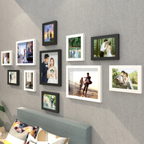 Print photos do Photo Wall non-perforated decoration self-paste Net red photo wall background board photo frame hanging wall combination