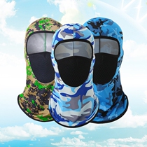  Ice silk riding mask windproof sunscreen breathable outdoor men and women sunshade face mask dustproof face Gini headgear hat summer