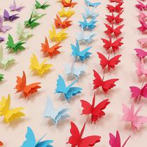 Dragon Boat Festival layout kindergarten corridor layout three-dimensional paper butterfly flower hanging decoration dormitory ceiling Sky hanging decoration