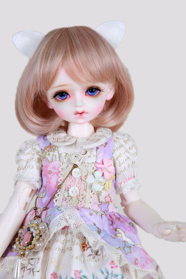 taobao agent BJD SD Ye Luoli female male doll doll hairline hair hood high -temperature silk short hair oblique bangs three or four points can be determined